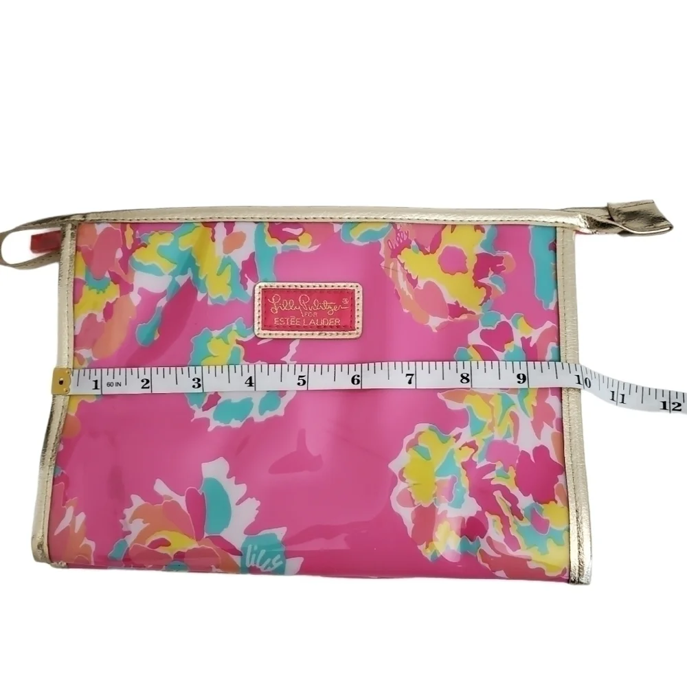 Lily‎ Pulitzer × Estee Laudeer Floral Pink Travel Makeup Kit Bag